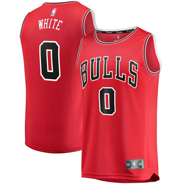 Maillot nba Chicago Bulls 2019 Homme Coby White 0 Rouge
